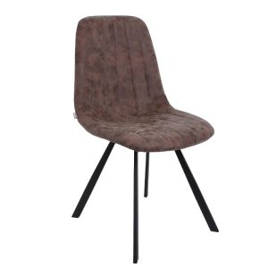 Dining chair Fl4975 brown faux leather 45x45x90cm