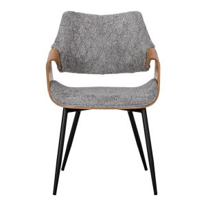 Dining chair Fl6145 gray fabric 58x56x83cm