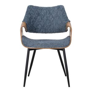 Dining chair Fl6145 blue fabric 58x56x83cm