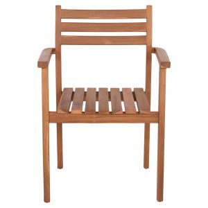 Dining chair Hender Hm6329 teak wood in natural color 61x59x89cm.