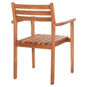 Dining chair Hender Hm6329 teak wood in natural color 61x59x89cm.
