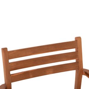 Dining chair Hender Hm6329 teak wood in natural color 61x59x89cm.