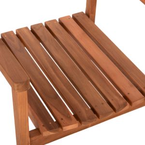 Dining chair Hender Hm6329 teak wood in natural color 61x59x89cm.