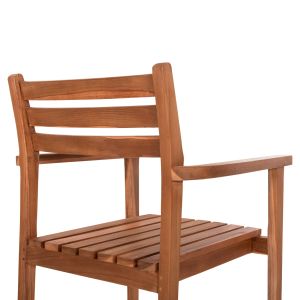 Dining chair Hender Hm6329 teak wood in natural color 61x59x89cm.