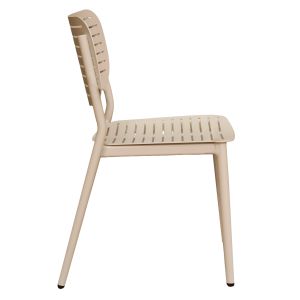 Dining chair Hilliard Hm6645.04 aluminum in champagne color 44.5x58x80cm
