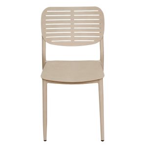 Dining chair Hilliard Hm6645.04 aluminum in champagne color 44.5x58x80cm