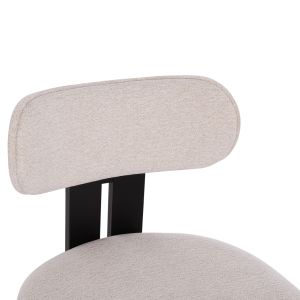 Dining chair Karvo Kall Winsor Hm18252.02 cream white fabric - black wood 57x50x78.5cm.