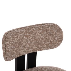 Dining chair Karvo Kall Winsor Hm18252.03 brown fabric - black wood 57x50x78.5cm.