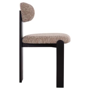 Dining chair Karvo Kall Winsor Hm18252.03 brown fabric - black wood 57x50x78.5cm.