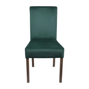 Dining chair T-11, petrol, fabric, with gray oak legs, 45x45x90 cm