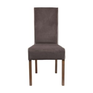 Dining chair T-26 brown with beige stripes 47x60x100cm