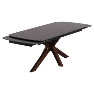 Dining table Horizon Sm18091.01 ceramic top - birch legs with walnut veneer 180x90x76cm.