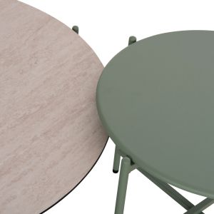 Dining table Osiris Sm6503.02 beige aluminum - beige/gray sintered stone, top 280x120x74h