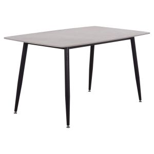 Трапезарна маса Raven Hm18149.13 керамичен плот в сив мраморен вид 140x80x74всм.
