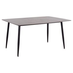 Трапезарна маса Raven Hm18150.13 керамичен плот в сив мраморен вид 160x80x74всм.