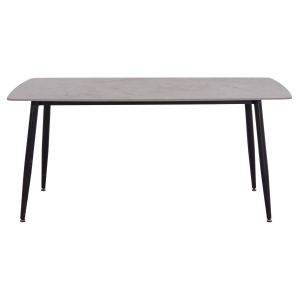 Трапезарна маса Raven Hm18150.13 керамичен плот в сив мраморен вид 160x80x74всм.