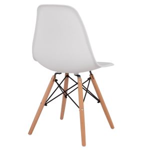 Dining chairs 2 pcs Twist Hm8460.21 white Pp - beech wood 46x50x82hcm.