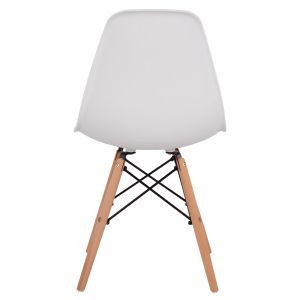 Dining chairs 2 pcs Twist Hm8460.21 white Pp - beech wood 46x50x82hcm.