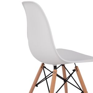 Dining chairs 2 pcs Twist Hm8460.21 white Pp - beech wood 46x50x82hcm.
