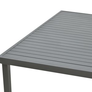Garden dining set Freiburg-kliton A - 5 aluminum and rope in anthracite color 150x80x74cm