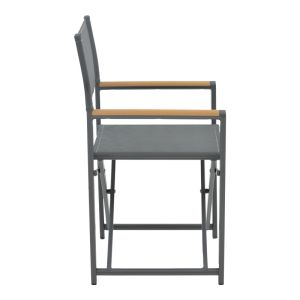 Mabu-kliton A 5-seat garden dining set, aluminum, anthracite color, 150x80x74cm
