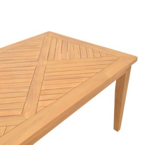 Трапезен комплект 7 бр Ganny-mady тиково дърво в натура нюанс 200x100x75см