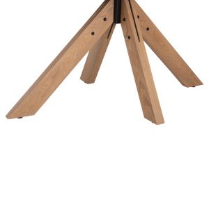 Dining set 7pcs Hm21059 table Paolo 6 chairs Fredrik - natural wood color