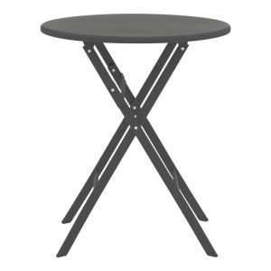 Dining set Albero-lindaria, 3 pieces, metal, anthracite