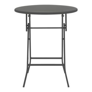 Dining set Albero-lindaria, 3 pieces, metal, anthracite