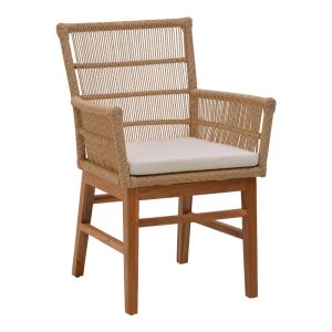 Dining set Inca-kenda 3pcs in natural beige shade Φ80x75cm
