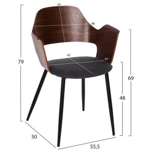 Трапезен сет 5 части - маса Denty 4 стола Velp Hm11964