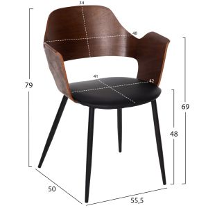 Трапезен сет 7 части - маса Denty овал 6 стола Velp Hm11966