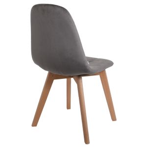 Dining chair 275 gray textile 43.5*51.5*87