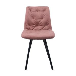 Dining chair 9606 in pink color with dimensions 59x46x85cm
