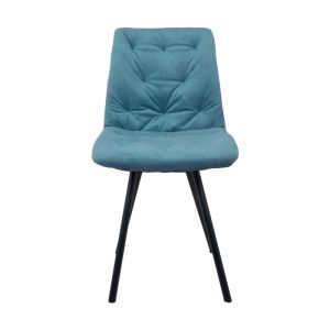 Dining chair 9606 in petrol color with dimensions 59x46x85cm