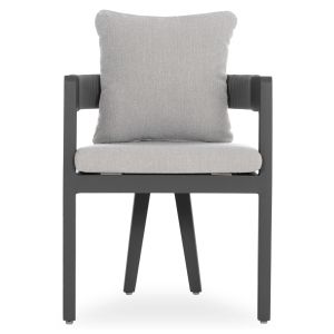 Absolution dining chair Sm6465.01 gray aluminum with rope cushions 58x60x69h