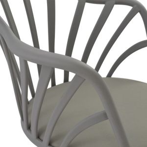 Anais dining chair gray with wooden legs Hm8049,10