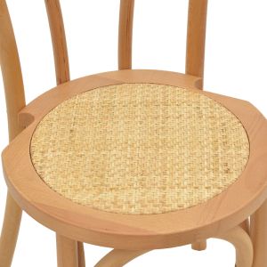 Dining chair Azhel natural rattan 41x50x89cm