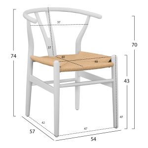 Dining chair Brave Hm8695,04 54x57x74cm