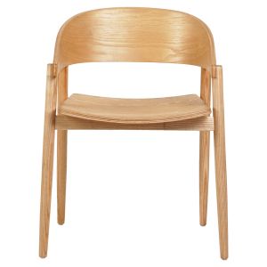 Dining chair Canop .01 solid ash wood in light oak color 56.5x61x74hcm Hm9950