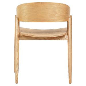 Dining chair Canop .01 solid ash wood in light oak color 56.5x61x74hcm Hm9950