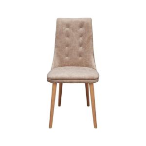 Dining chair Deniz Beige damask 45x50x95cm