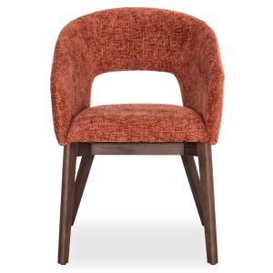 Empire dining chair Sm18103 orange fabric - walnut ash legs 55x54x78cm.