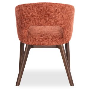 Empire dining chair Sm18103 orange fabric - walnut ash legs 55x54x78cm.
