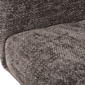 Gazer dining chair Hm9845.03 gray fabric-rubber wood legs 66x63x91hcm