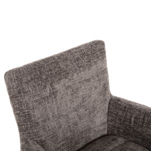 Gazer dining chair Hm9845.03 gray fabric-rubber wood legs 66x63x91hcm