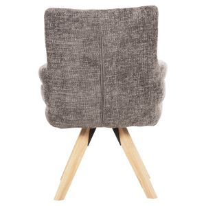 Gazer dining chair Hm9845.03 gray fabric-rubber wood legs 66x63x91hcm