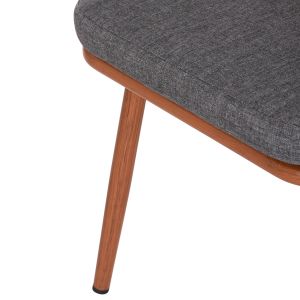 Dining chair Harriet Hm5548.11 aluminum brown frame-gray Perope 60x62x80.5hcm.