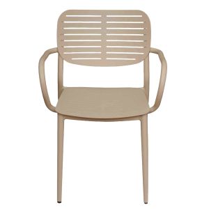 Dining chair Hilliard Hm6644.04 aluminum in champagne color 56x58x80cm.