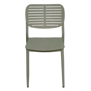 Dining chair Hilliard Hm6645.07 aluminum in olive green color 44.5x58x80hcm